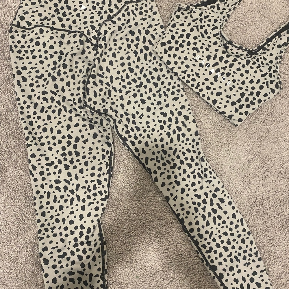 Balance Althetica Leopard Print Leggings and Sports Bra Set